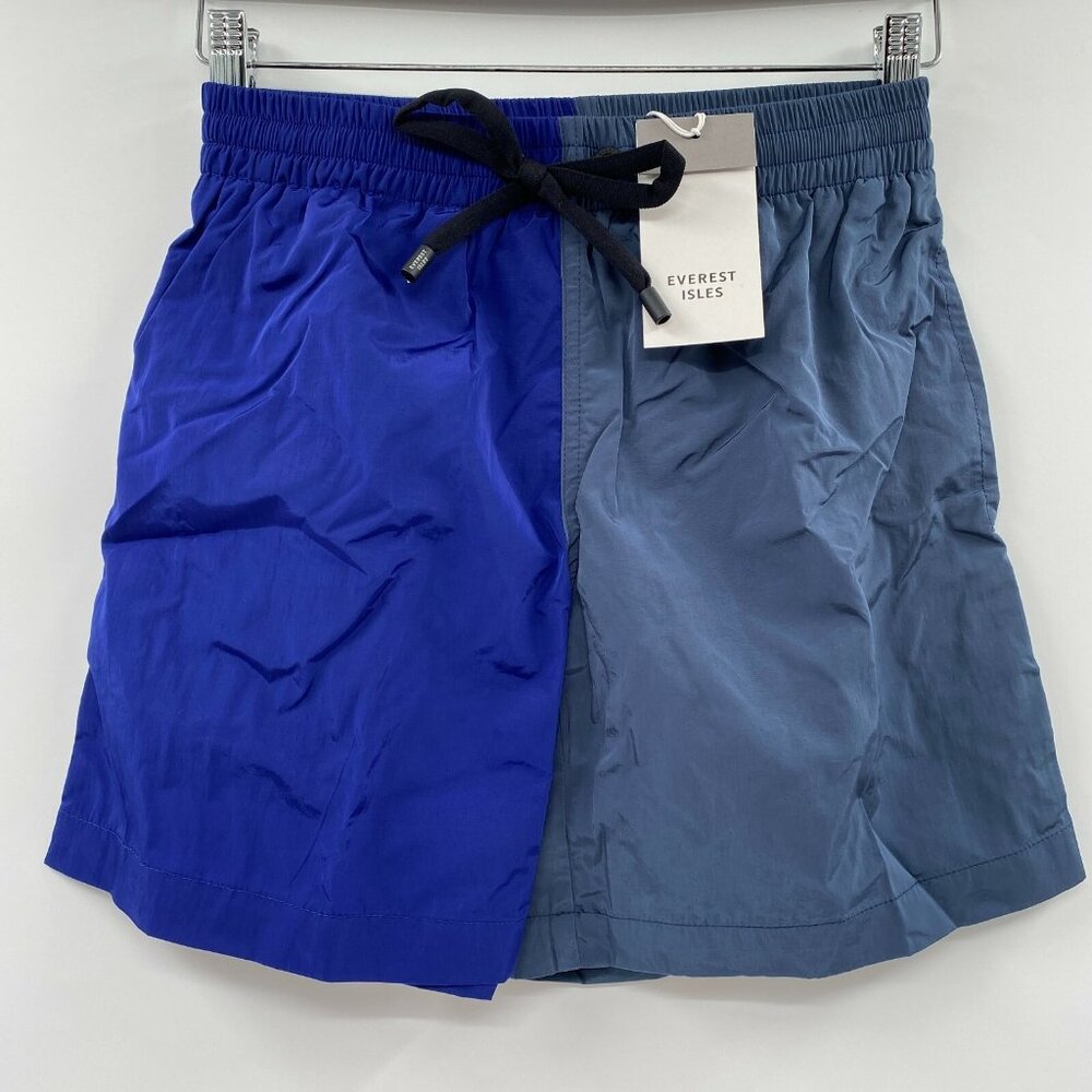 Everest Isles Swimmer ECONYL Colorblock Swim Trunks Shorts XXL 5.5" Inseam Blue